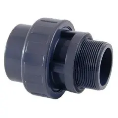 PVC Verschraubung &Oslash; 50 x 2" Aussengewind, mit O-Ring