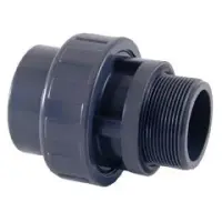 PVC Verschraubung &Oslash; 50 x 2" Aussengewind, mit...