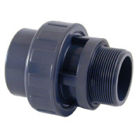 PVC Verschraubung &Oslash;63 x 2" AG, mit O-Ring