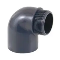 PVC Winkel 90&deg; 63 mm x 2&rdquo; AG