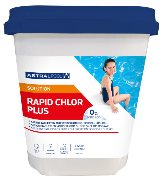 Astralpool Rapid Chlor Plus 30 g Tabletten, schnell l&ouml;slich 1 kg