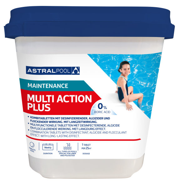 Astralpool Multiaction Plus 250 g Chlortablette 3 in 1 Funktionen