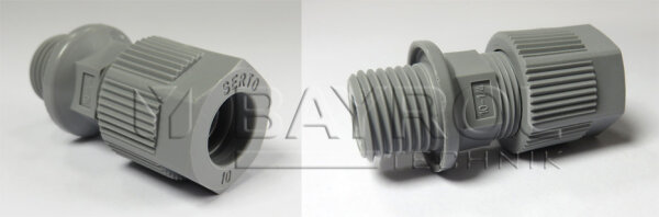 Verschraubung D10 R &frac14;" mit Nut